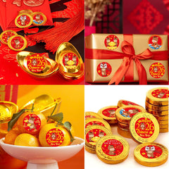 Ellzk round 0.75 inch stickers fit Hershey’s Kisses and small gifts.