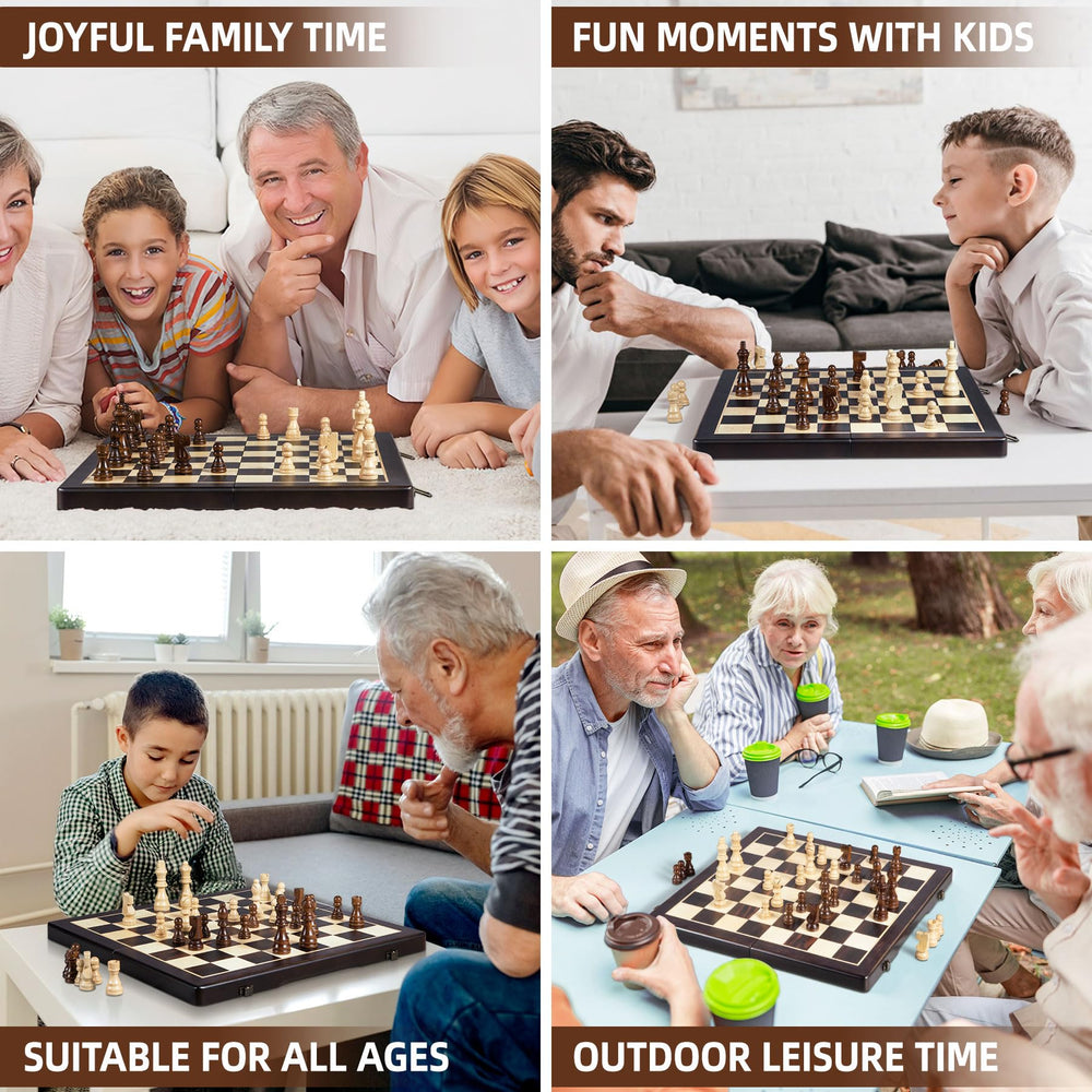 ELONGDI gift-ready chess set for family game nights