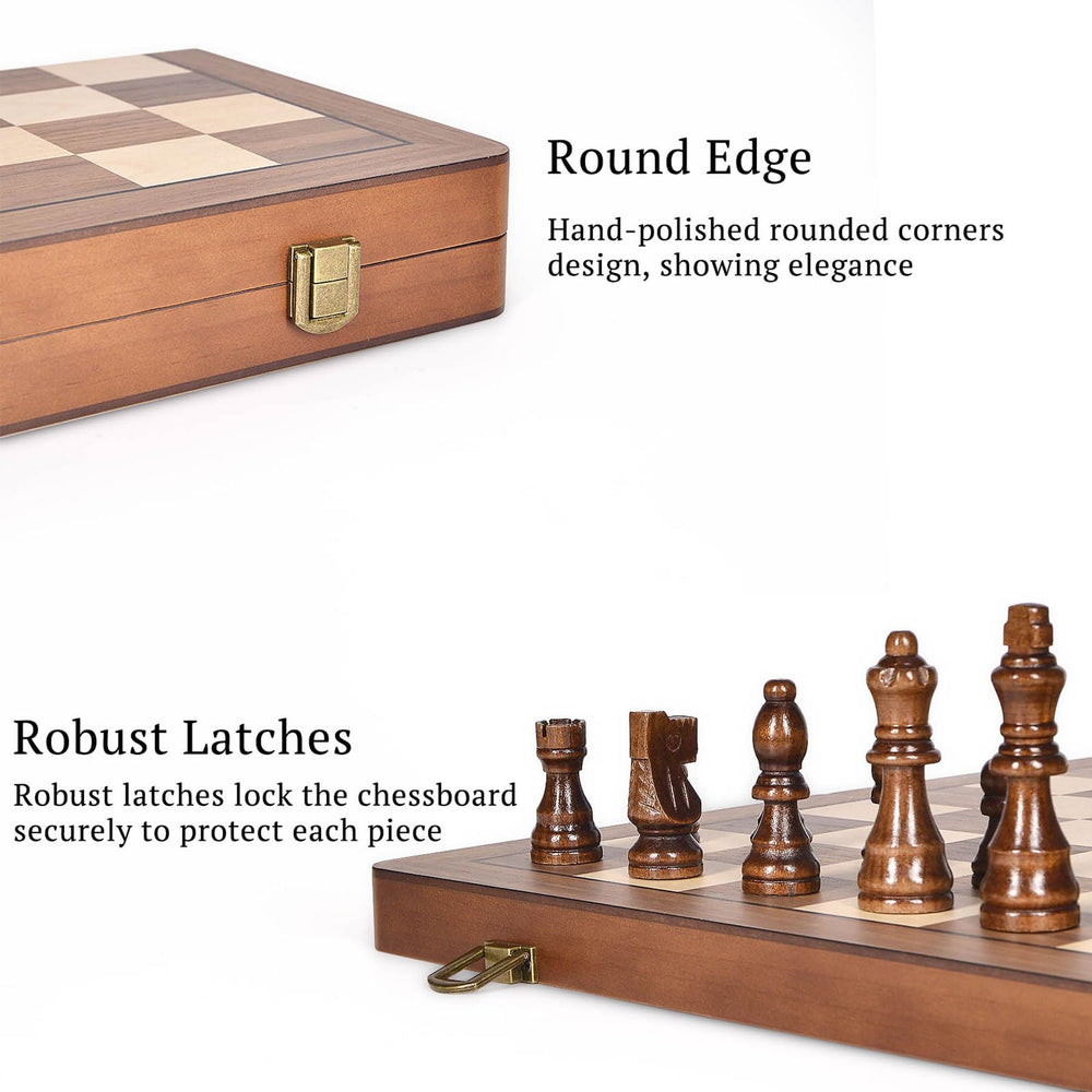 ELONGDI walnut finish highlights natural wood grain and elegance.