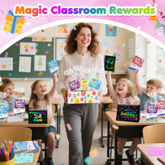 Elover gift box presents the scratch art set as a ready gift