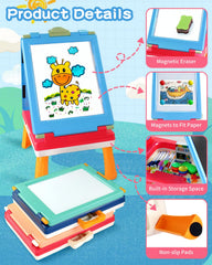 Foldable design with built-in handle makes it easy to carry and store