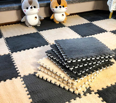 Eluleegc modular floor mats illustrate simple assembly and versatile layouts