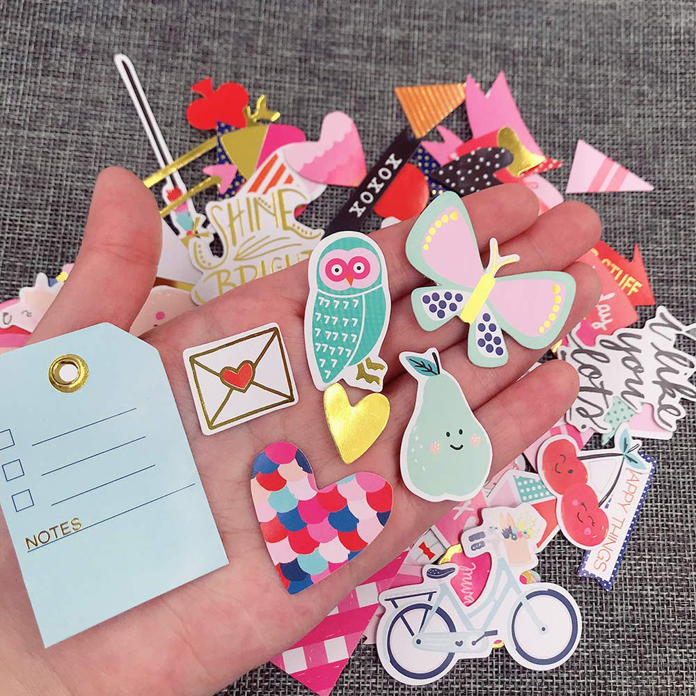 Elwish card stock stickers with matte finish for clean, non-glossy accents