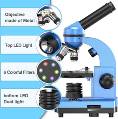Emarth microscope with dual light for viewing both opaque and translucent samples.