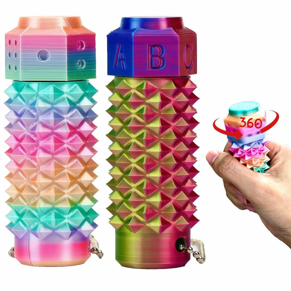 emeqzoa little ouchies pain fidget with rotating spikes for on-the-go stress relief.