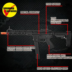 EMERBU ARP9 Plus magazine insertion for quick reloads during target practice.