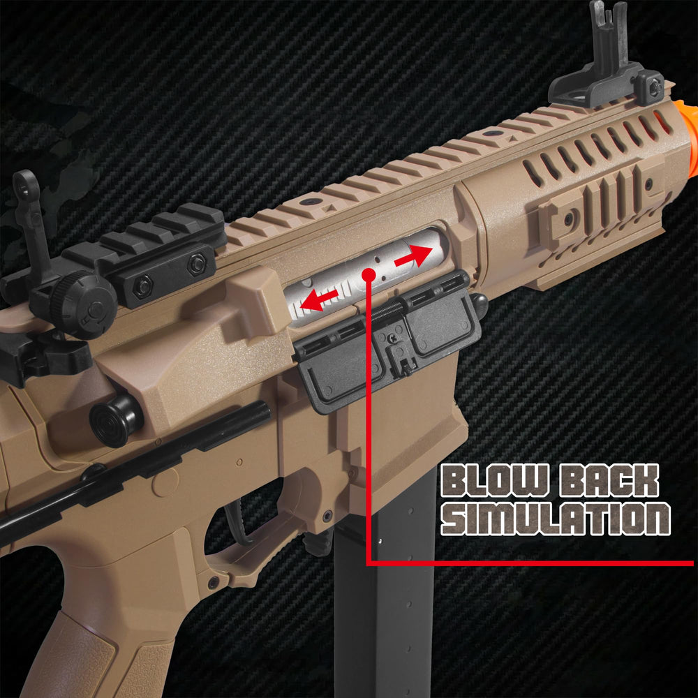 EMERBU ARP9 gel splatter blaster metal gearset detail indicating reliability
