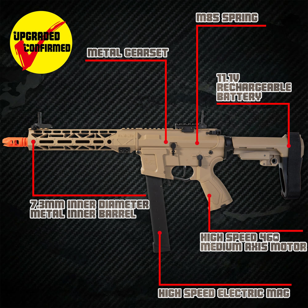 EMERBU ARP9 Plus metal-nylon body detail highlights durable construction.