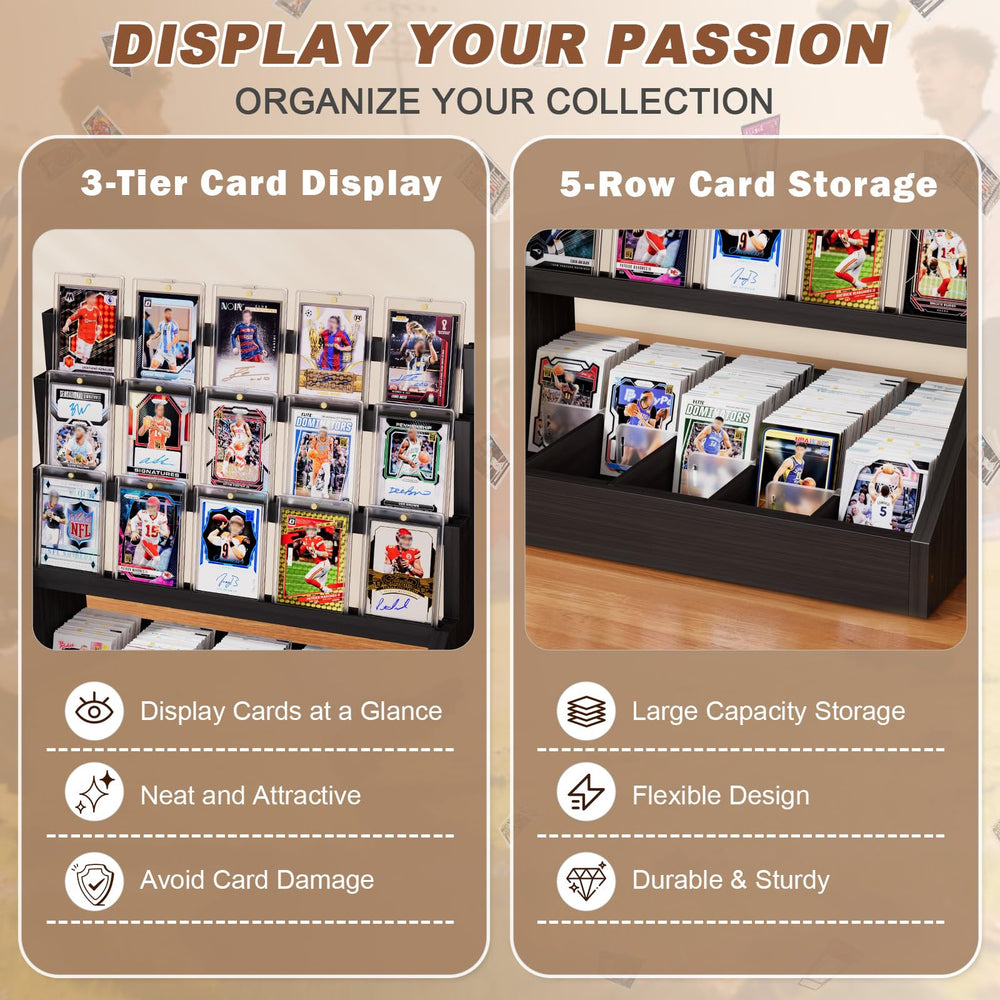 Emfogo adjustable partitions for personalized card arrangement