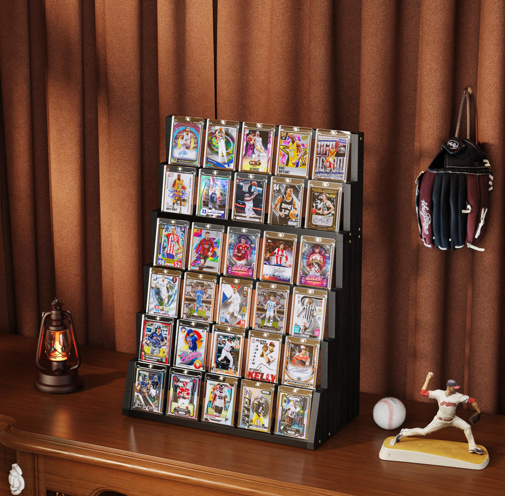 Emfogo display stand detachable sections allow flexible setup for different card layouts