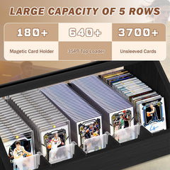 Emfogo deep edge slots protect cards from slips during display