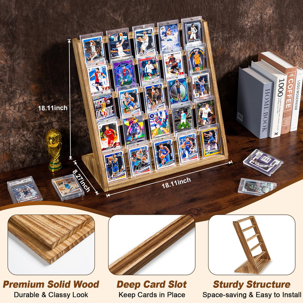Emfogo compact desk display saves space while keeping your collection accessible.