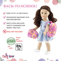 Emily Rose yogurt pretend food for 18-inch dolls, adds realistic snacking detail to stories.