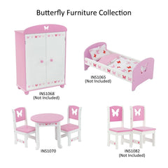 Emily Rose butterfly accents add a playful focal point