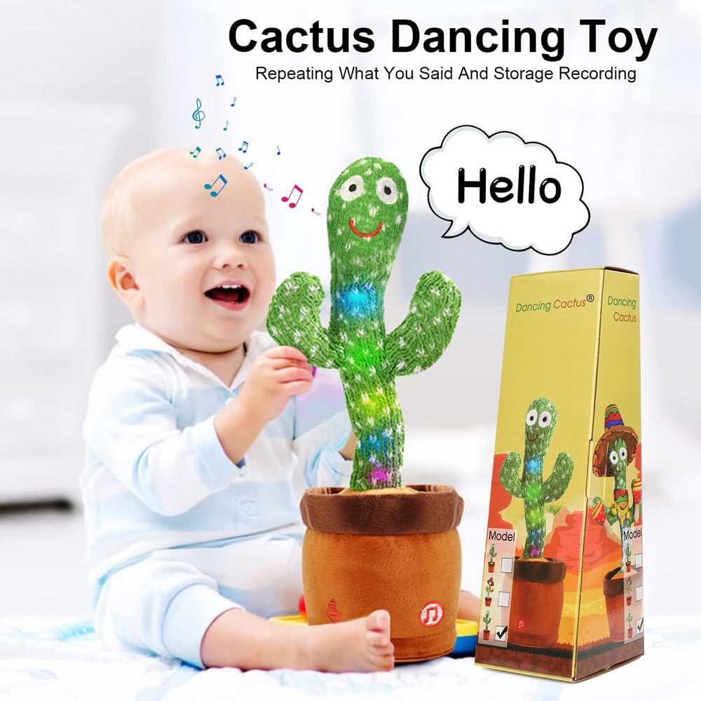 Emoin dancing cactus toy recording feature repeats your voice