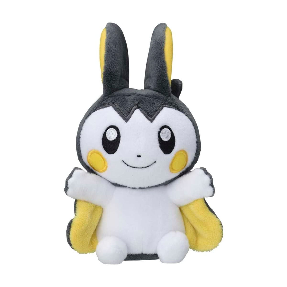 Emolga plush face close-up, detailed stitching enhances charm and display value.