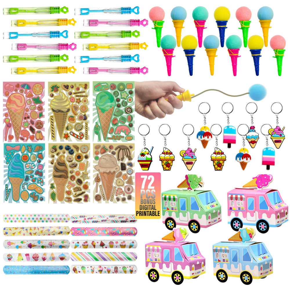 Empire Party Supply ice cream slap bracelets add colorful party fun for kids