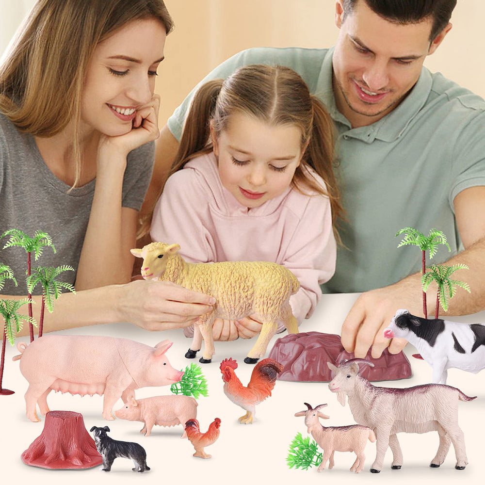 EnAuRoL chicken figurine sparks busy farm life scenes and role play