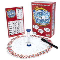 Endless Games Everybody Knows 2018 edition box and cards for quick trivia fun
