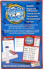 Endless Games Everybody Knows 2018 edition instructions included in box