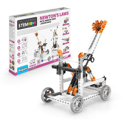 Engino Newton's Laws catapult model illustrating projectile motion for hands-on learning