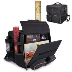 ENHANCE Board Game Shoulder Bag front view with roomy interior for games and accessories.