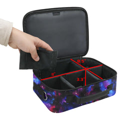 ENHANCE Designer Edition Compact MTG Bag Galaxy side pocket shows extra storage for dice