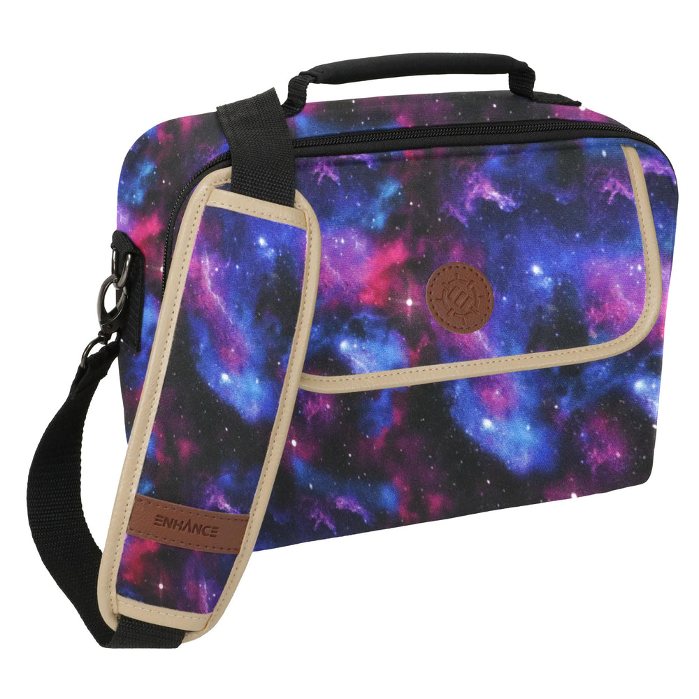 ENHANCE Designer Edition Compact MTG Bag Galaxy weather-resistant exterior protects contents