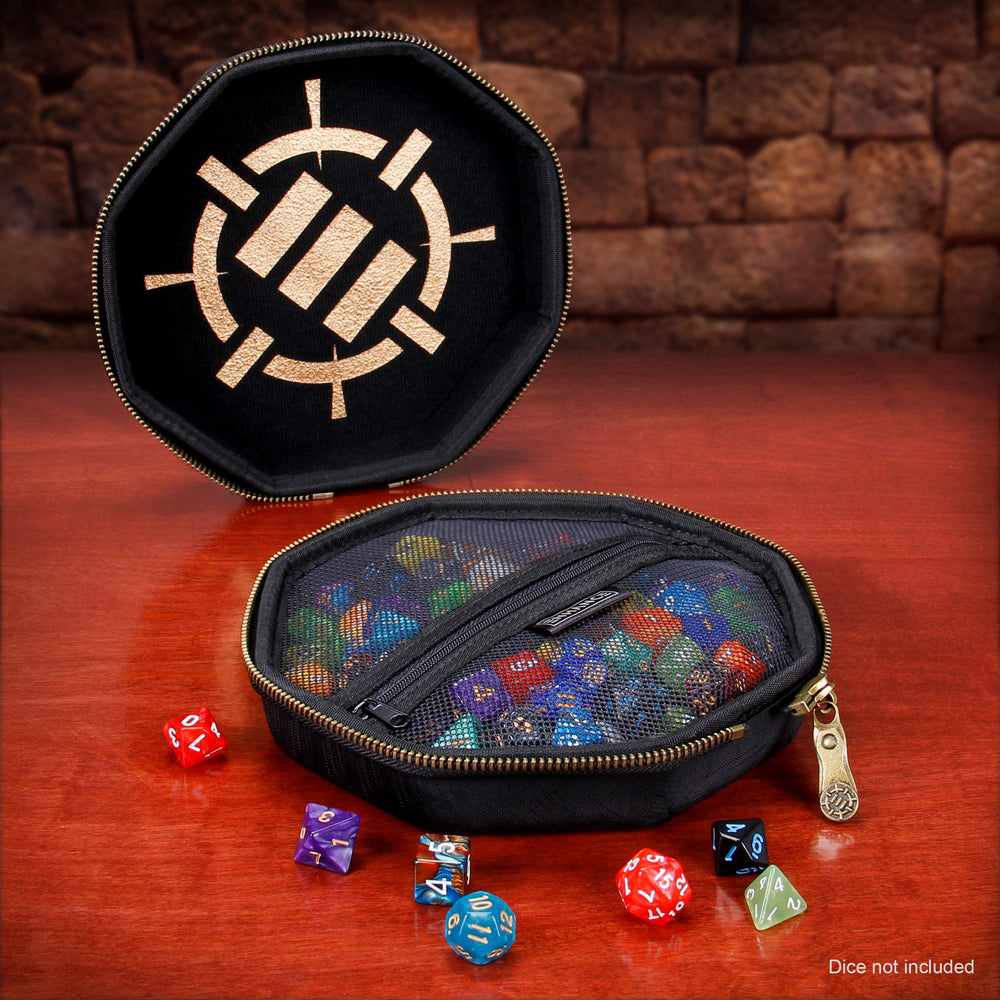 ENHANCE DND Protective interior cushions dice during travel