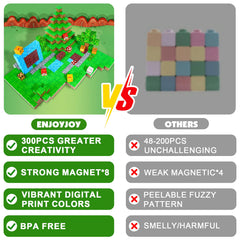 Enjoyjoy magnetic blocks safe durable ABS design with BPA-free construction.