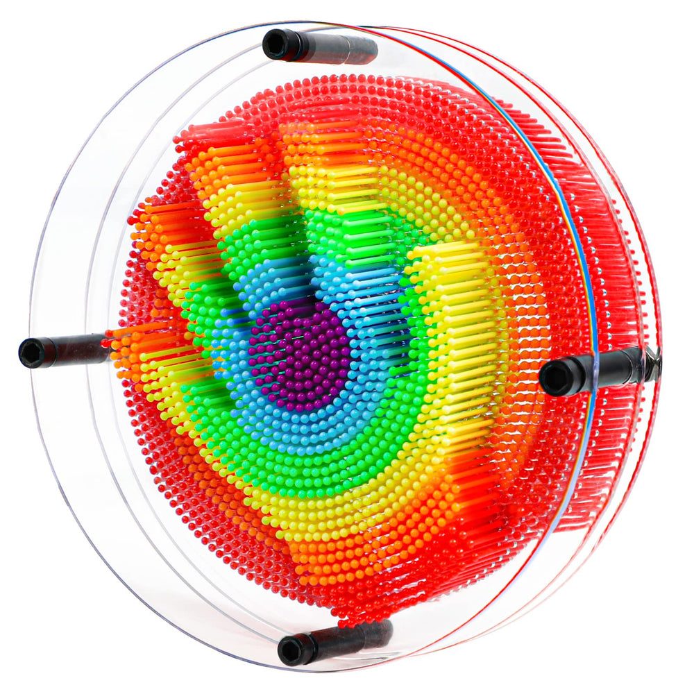 ENJSD 3D Pin Art board impression close-up for creative play.