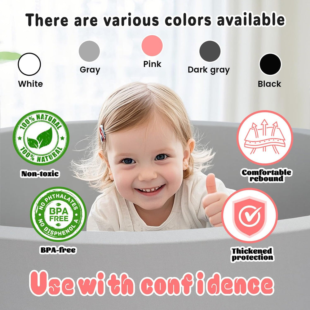 ENMOGO soft cotton cover keeps baby skin comfortable during play.