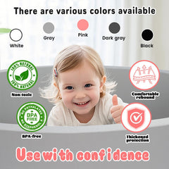 ENMOGO soft cotton cover keeps baby skin comfortable during play.