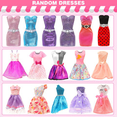 ENOCHT party dresses for 11.5-inch dolls, ideal for pretend celebrations