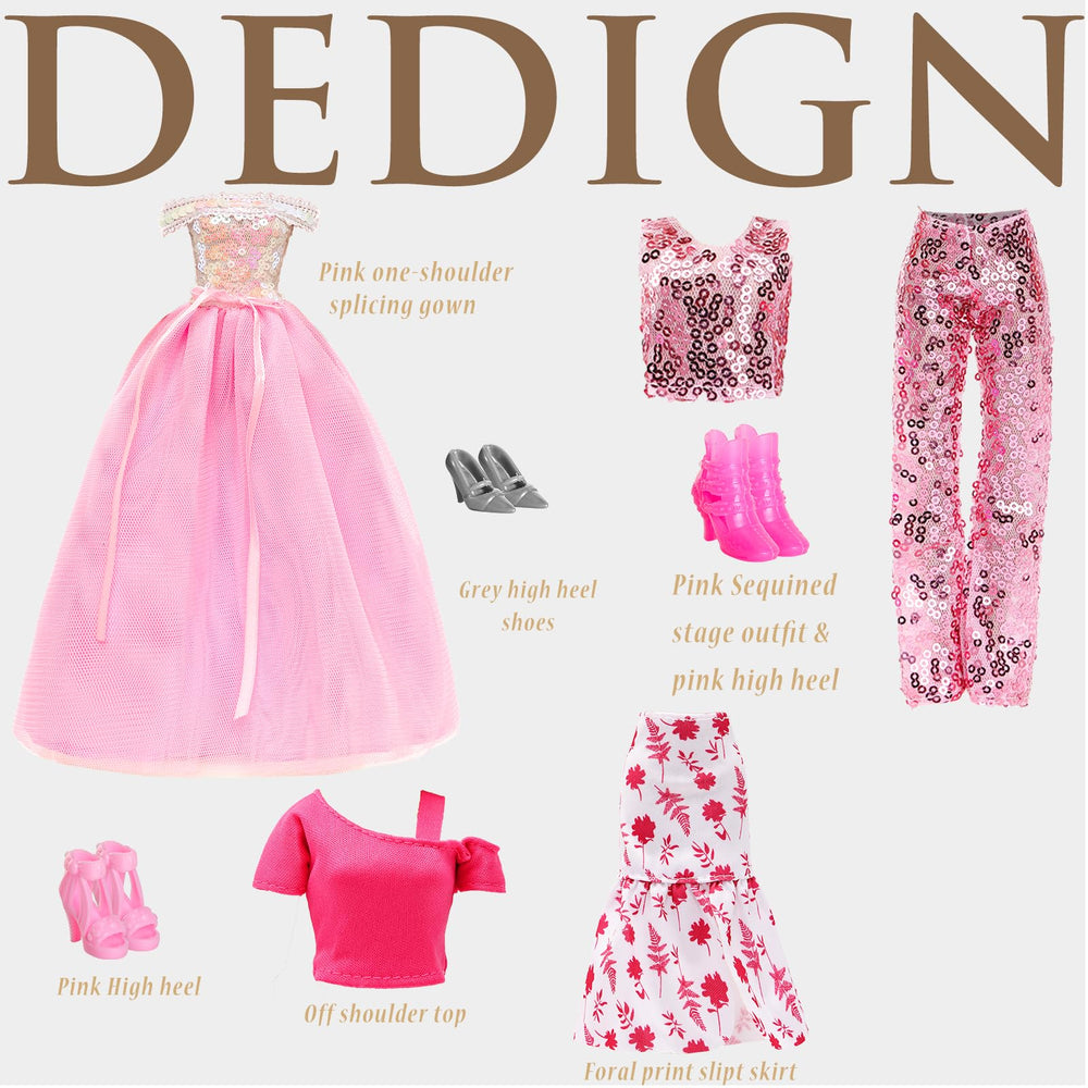 ENOCHT floral skirt and top ensemble brightens dress-up with cheerful colors and textures.