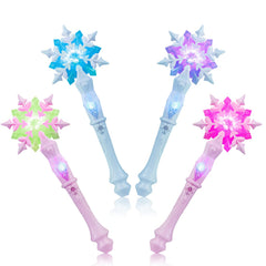 EnrichFun light-up snowflake wand front view with bright color play for imaginative kids.