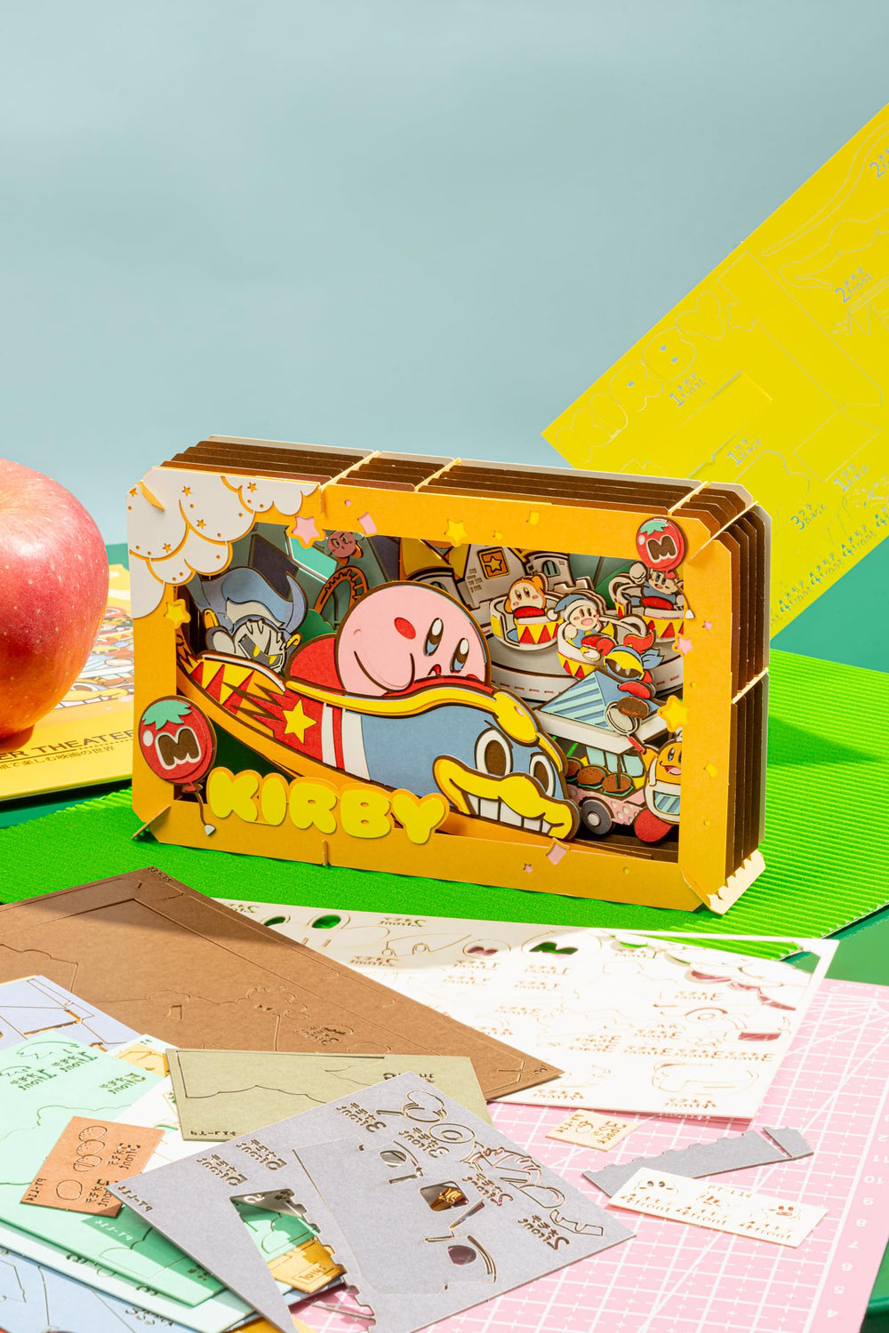 Ensky Kirby PuPuPu Park assembled diorama vivid 3D scene for kids and collectors