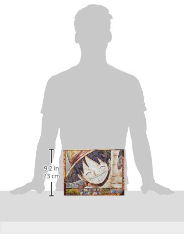 Ensky Luffy mosaic art puzzle close-up, satisfying 1000-piece challenge.