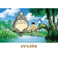 Ensky Totoro fishing on tree puzzle image — large pieces for relaxed social assembling