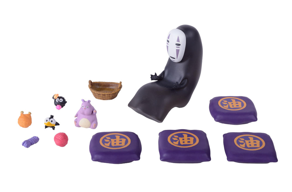 Ensky Spirited Away stackable figures Nosechara set for creative arrangements.