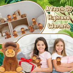 Entallor Highland cow plush gift set ideal for birthdays and holidays