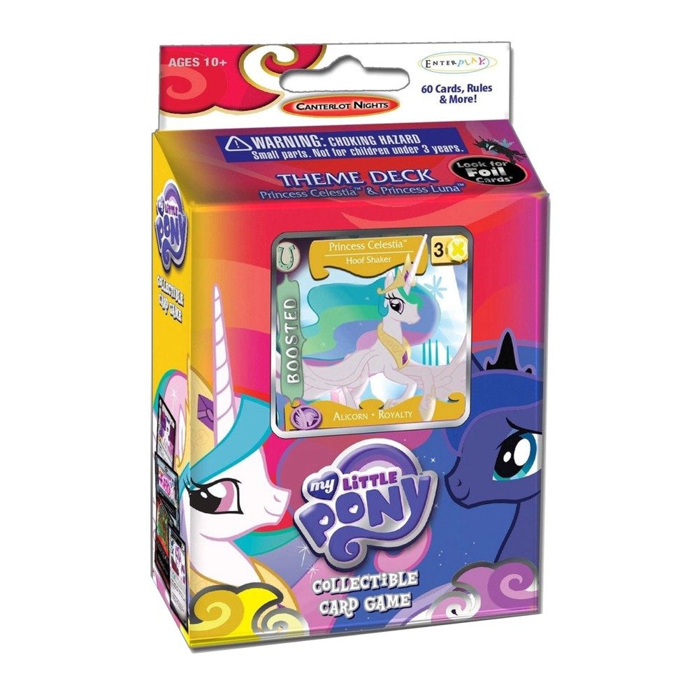 Enterplay Princess Celestia Theme Deck foil card highlights collectible play and strategy