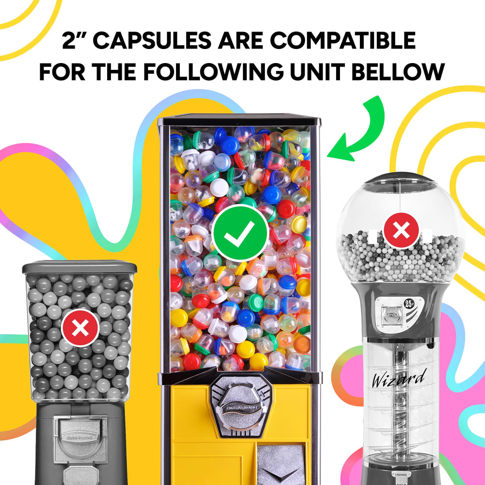 Entervending classroom prizes capsules for goody bags and rewards.