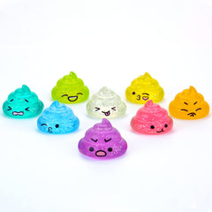 Entervending Unicorn Poop mini toy with pink glitter face for party favors.