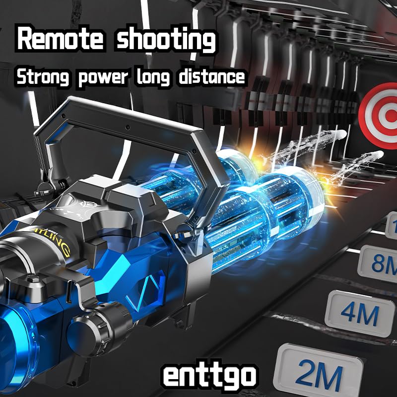 Enttgo Gatling in action demonstrates rapid-fire capability for fun.