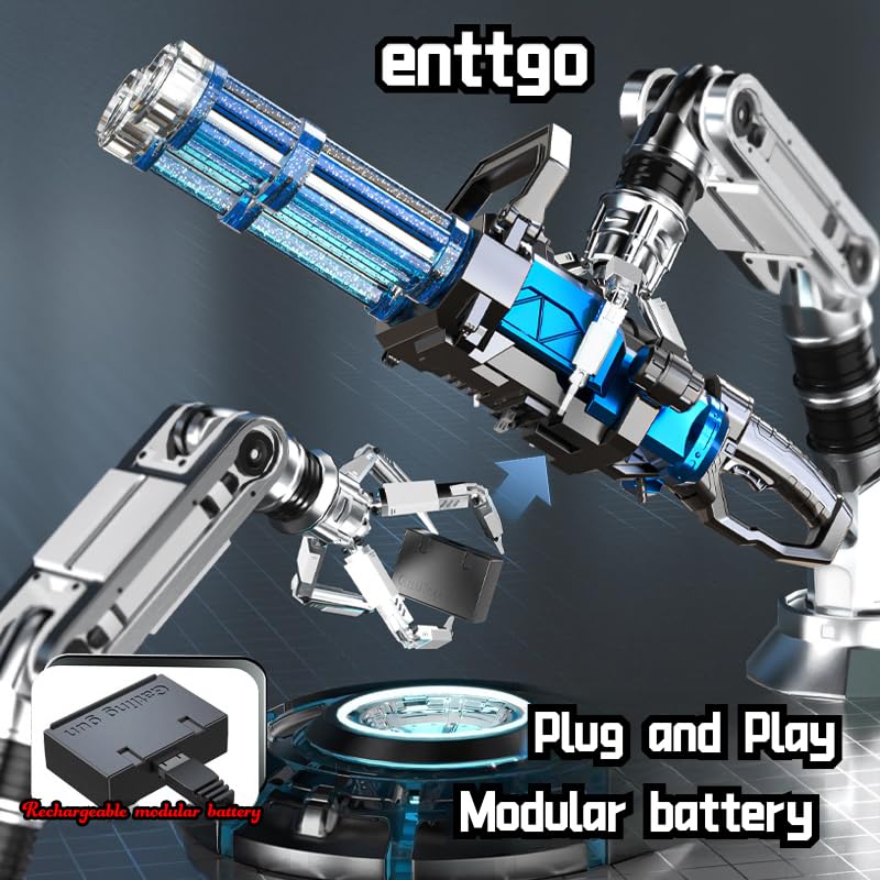 Enttgo water gun light-emission clearly visible during night battles.
