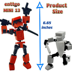 Enttgo MINI13 red accessories including hands and weapons expand play possibilities.