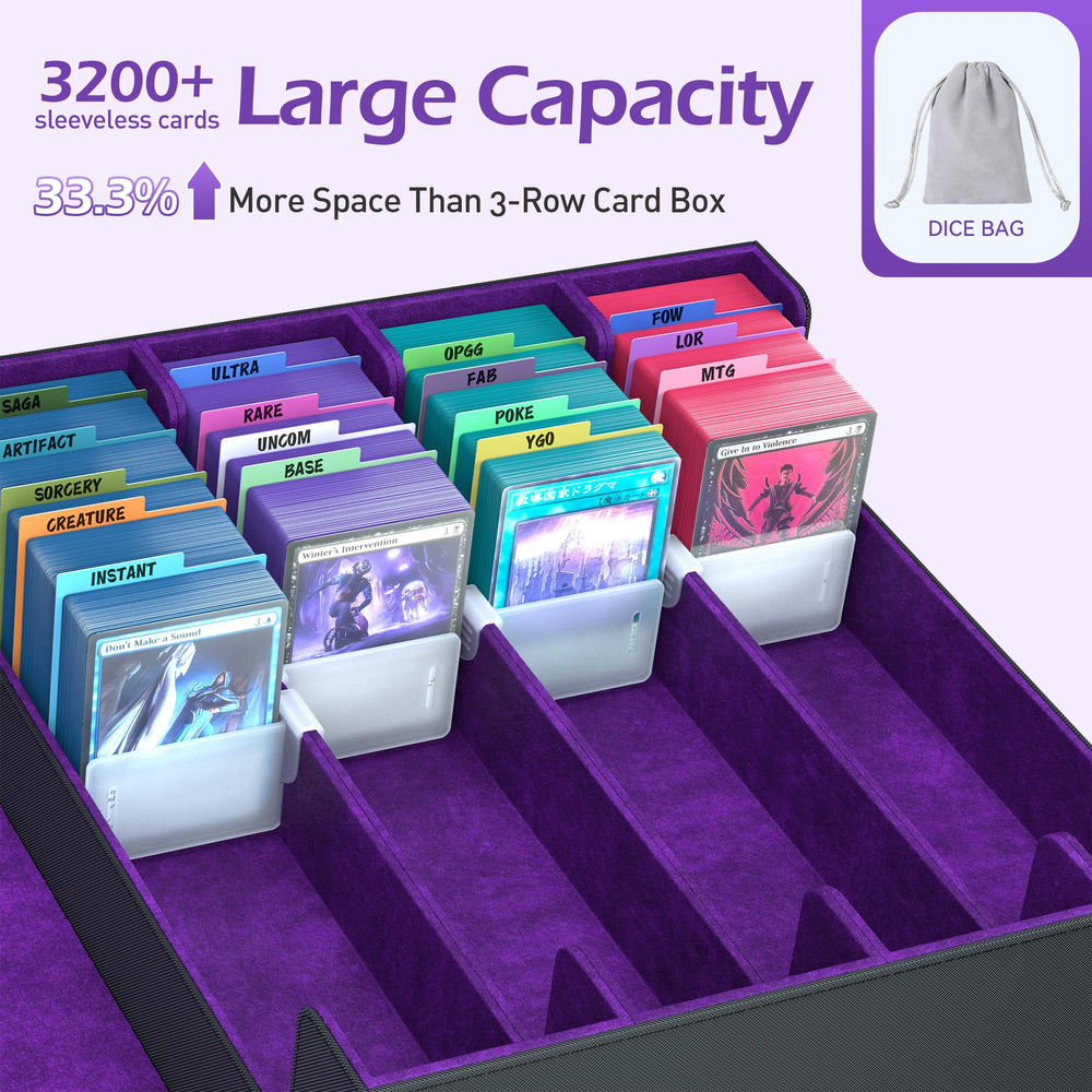 ENTUMO interior with 24 dividers keeps collections organized and accessible.