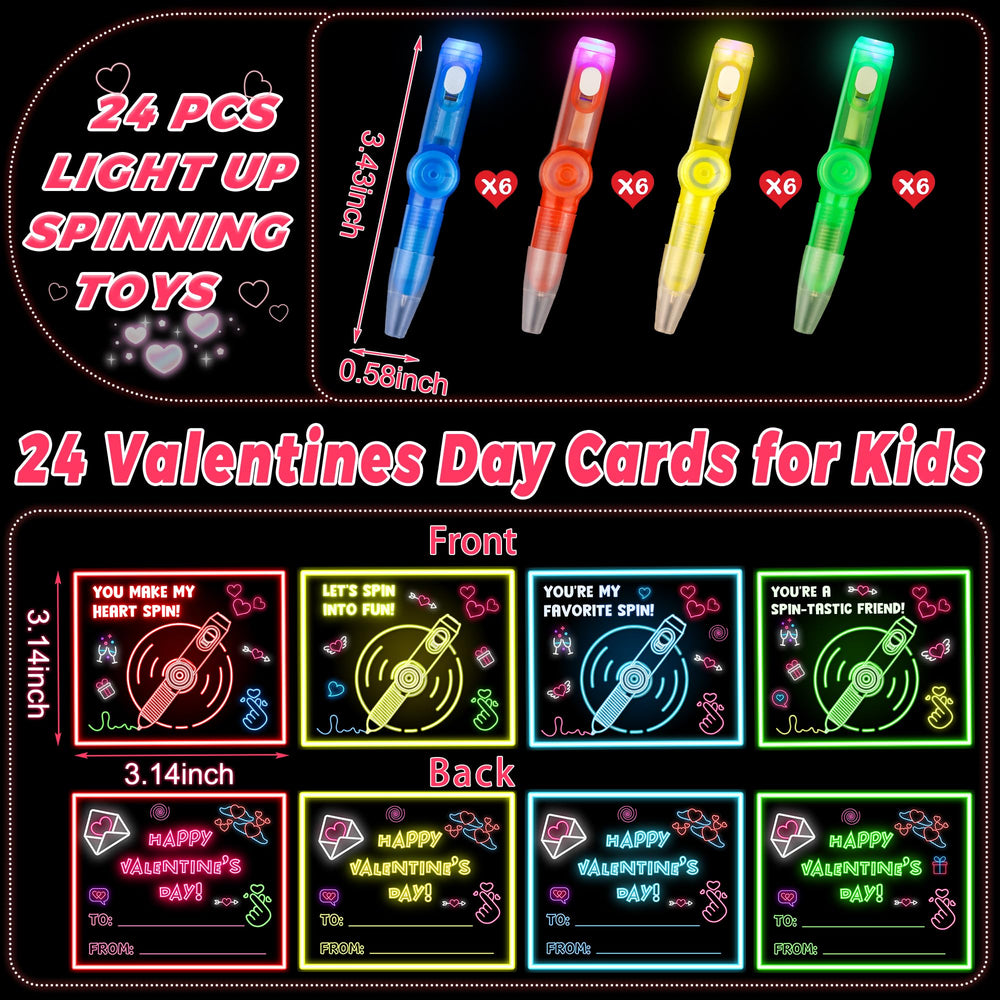 Envotek LED rotating fidget toys showcase bright lights and engaging spins for classroom fun.