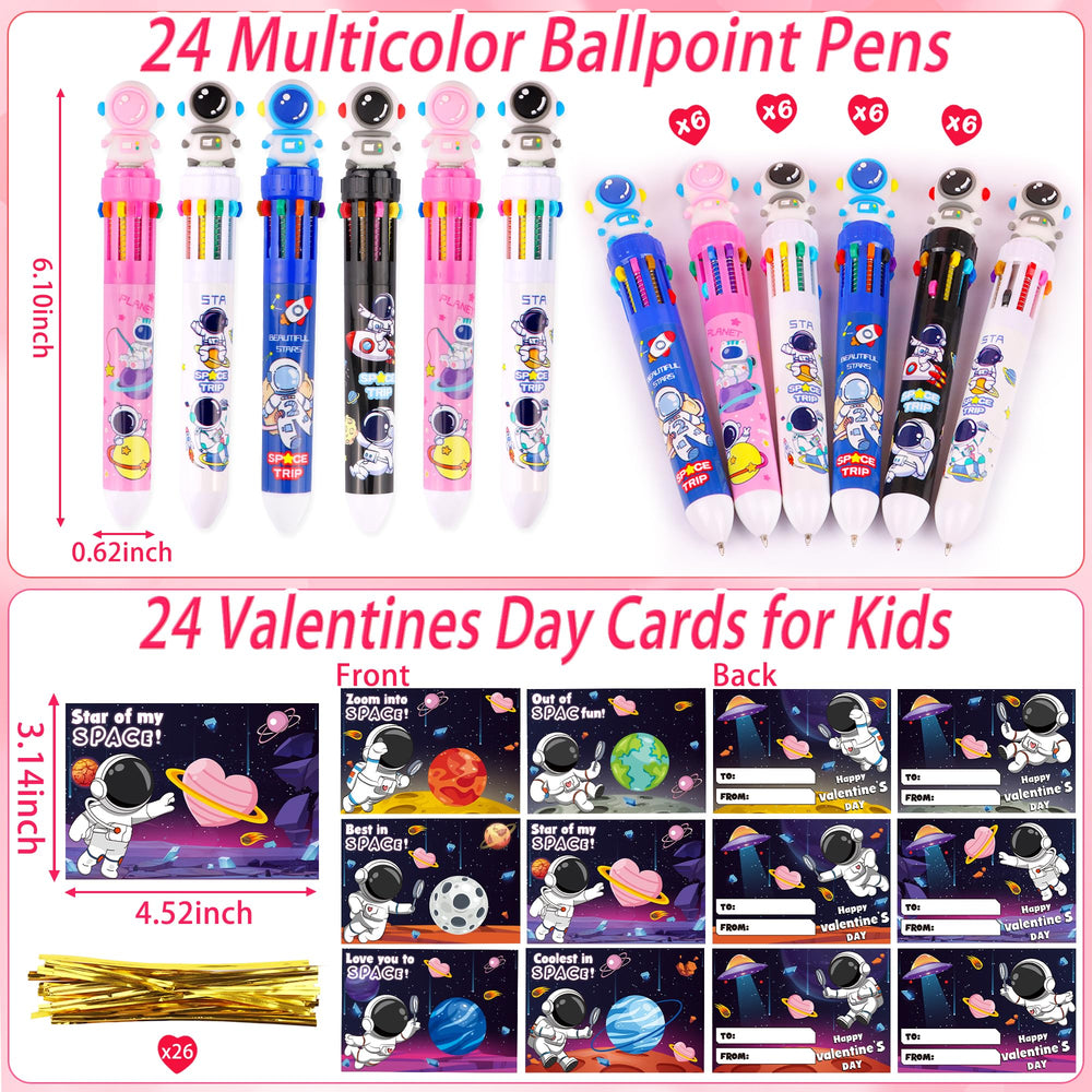 Envotek space-themed valentines cards ideal for classroom exchanges.